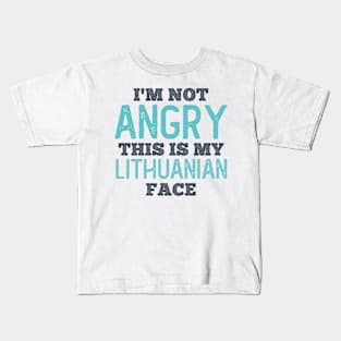 This is my Lithuanian Face Kids T-Shirt